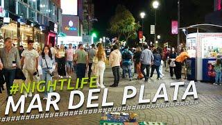 NIGHTLIFE MAR DEL PLATA CENTRO I BUENOS AIRES I ARGENTINA I 4K TOUR Walking VLOG