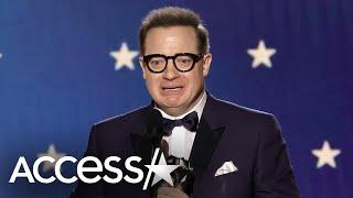 Brendan Fraser Cries In 2023 Critics Choice Awards Speech