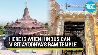 Ayodhya Ram Mandir To Open On This Date For Hindu Devotees  Inside The Grand New Temple Complex