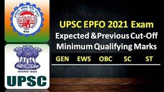 UPSC EPFO CUTOFF 2021