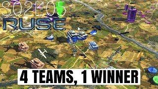 R.U.S.E. Multiplayer 4 Teams 1 Winner - S02E05