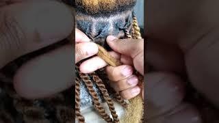 How to do invisible locs over locs? #shorts #locs #hairtutorial #naturalhair