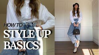 HOW TO STYLE UP BASICS  4 EASY OUTFITS