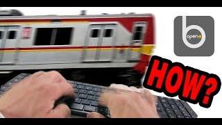 MAKE A TRAIN WITH TYPING??? - OpenBVE Indonesia TM6000 speed creating
