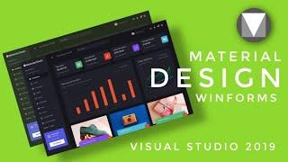 WinForms Tutorial  Google MaterialSkin.2 in WinForms  Live Charts  C#  Source Code