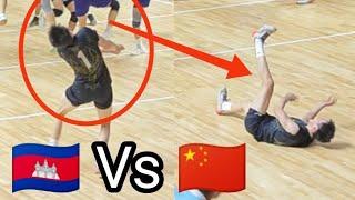 CAMBODIA Vs CHINA - International Volleyball Friendship SET 2