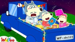 Lets Make a Pyjama Party on the Truck - Fun Playtime with Wolfoo Family  Wolfoo Kids Cartoon