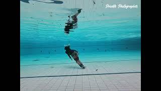 Girl Underwater Bondage Swimming