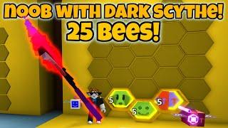 Noob With Dark Scythe Gets 50 Bees in 2 Hours Bee Swarm Simulator