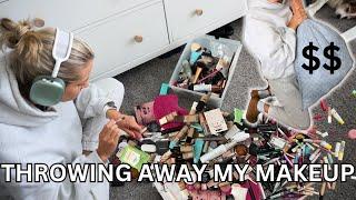 THROWING AWAY OVER $10000 OF EXPIRED MAKEUP  Spring Cleaning