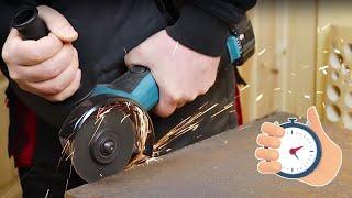 Makita DGA452 angle grinder work time test with a 18V LXT 5Ah battery