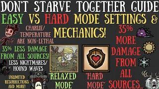 HIDDEN Easy & Hard Mode Difficulty Settings & Mechanics - Dont Starve Together Guide