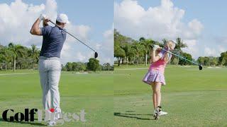 Brooks Koepka Battles 10-Year-Old Girl Madison Moman in a 5-Round Golf Challenge  Golf Digest