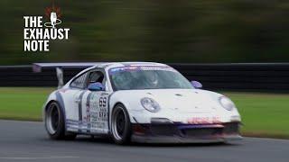 Pure sound of GT2 Porsche on track  In car camera with TV producer with Motion Sickness onboard