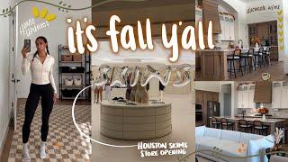 FALL HAUL  Decorate for fall with me  Houston Skims store opening  Home projects  Weekly Vlog