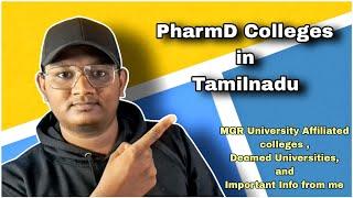 PharmD Colleges in Tamilnadu  PharmD Counselling 2023