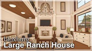 Bloxburg - Large Ranch House Speedbuild interior + full tour