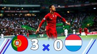 Portugal 3 × 0 Luxemburg Ronaldo Show  Euro Qualification 2019 Extended Highlight And Goals HD