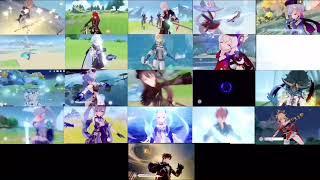 All Genshin Impact Burst Animations At Once