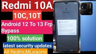 Redmi 10a Frp BypassAll MiRedmi Google Account Bypass 2023 Android 12.513