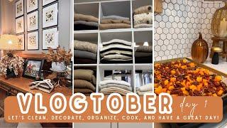 VLOGtober 2024  COZY FALL  FALL DECOR ON A BUDGET  EASY FALL RECIPES  HOLIDAY PLANNING  CLEAN