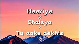 Heeriye × chaleya × tu aake dekhle lyrical  lofi Mashup  Revibe