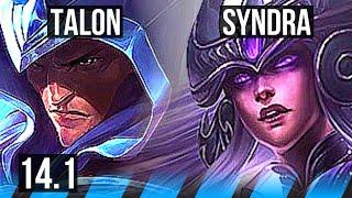 TALON vs SYNDRA MID  505 300+ games  BR Challenger  14.1