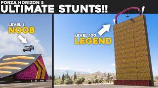 Forza Horizon 5 Ultimate Stunts - Noob vs Pro vs Legend