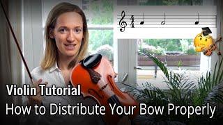 Learn About Bow Distribution And Bow Speed  Violin Tutorial