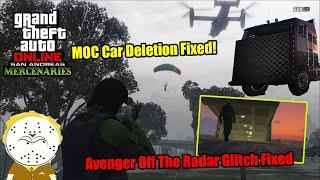 GTA Online Rockstar Fixed The MOC Glitch And Off The Radar Avenger Glitch Good Work Rockstar