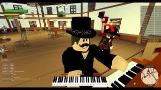 Playing the USSR Anthem on Piano Roblox