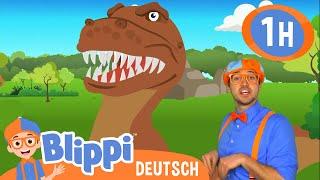 Deutsch Blippi lernt über Dinosaurier - Auf der Suche nach Fossilien  Videos für Kinder