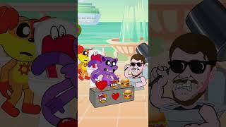 IQ Testing By Placing Fruit Challenge With CATNAP & DOGDAY  GTK Dinotoons #shorts #poppyplaytime3