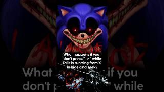 Sonic.exe official - what happens if you dont press anything while Tails is running from X?