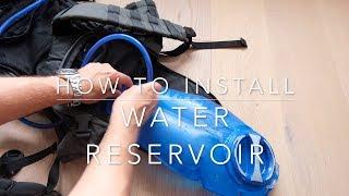 How to install a water reservoir in a 5.11 rush backpack