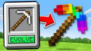 Minecraft But You Can EVOLVE Items