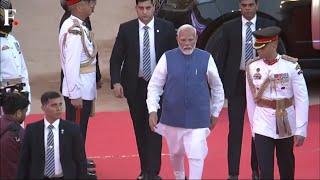 PM Modi Arrives for Oath Taking Ceremony at Rashtrapati Bhavan  PM Modi Swearing-in Ceremony