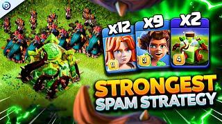 EASIEST Spam ROOT RIDER Strategy CRUSHES TH16  Best TH16 Attacks Clash of Clans