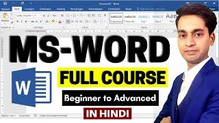 Word Tutorial For Beginners - Full Course in Hindi  Microsoft Word Complete Tutorial - 2022