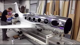 Man Builds Hyperrealistic RC Jet Plane at Scale  Gulfstream G650 Replica by @RamyRC