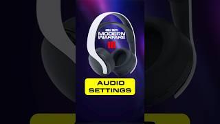 Audio Settings *FootSteps* in COD MW3 for PS5