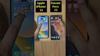 Apple iPhone 14 Vs Poco F5 5G Speed Test Comparison  