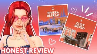 Honest Review of The Sims 4 Riviera Retreat & Cozy Bistro Kits