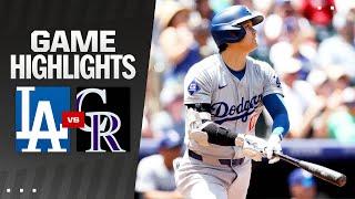 Dodgers vs. Rockies Game Highlights 62024  MLB Highlights
