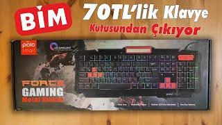 BİMde 70TLye Oyuncu Klavyesi  Polosmart PGM06 Force Oyuncu Klavyesi Kutu Açılışı