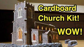 Amazing Cardboard Church Model Kit Metcalfe N Gauge Parish Church