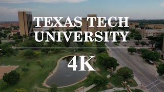 Texas Tech University Campus Tour  ⁴ᴷ⁶⁰ Drone Shot