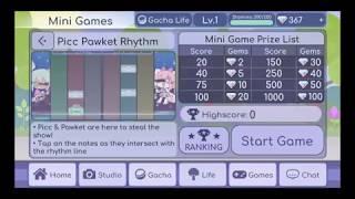 GACHA LIFE GAMES  PICC PAWKET RHYTHM