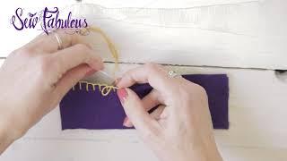 Left handed sewing Blanket stitch