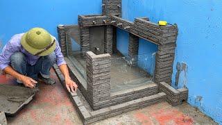 Amazing Cement Craft Ideas  Unique Garden Decoration with DIY Aquarium & Fountain